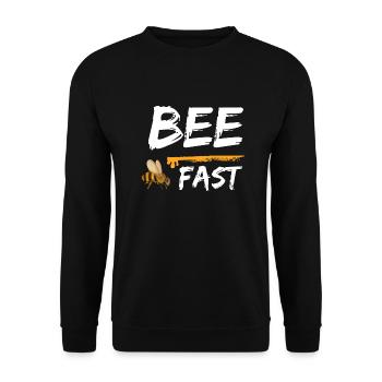 Abeille Rapide Abeilles Miel - Sweat-shirt Unisexe - noir - Devant - Alina (178cm) & Michal (187cm)