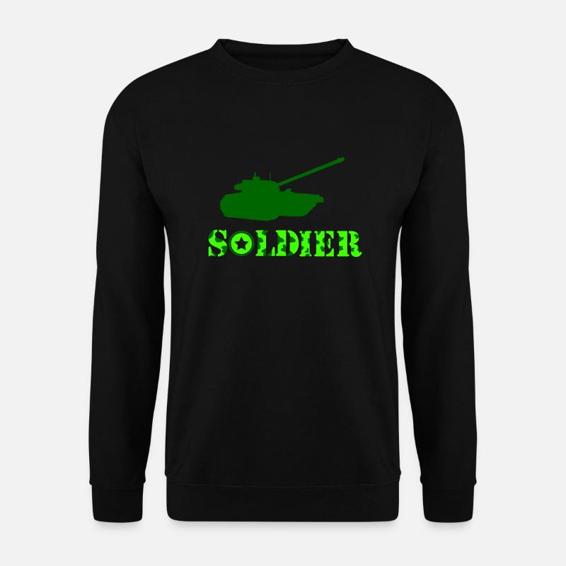 panzer soldat - Unisex Pullover - Schwarz