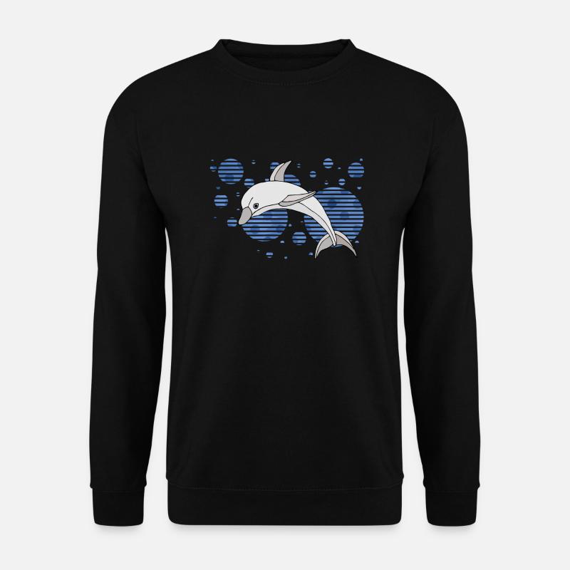 Delfin - Unisex Pullover - Schwarz