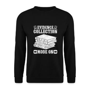Forensic Analyst Evidence Mode On Squad Crime Lab - Unisex Sweatshirt - black - Front - Alina (178cm) & Michal (187cm)