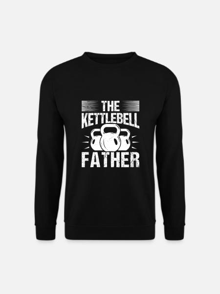 Gym Junkies The Kettlebell Father Calisthenics - Unisex Sweatshirt - black
