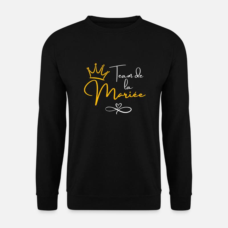 Bride's Team Crown - Bride Gift - Unisex Sweatshirt - black
