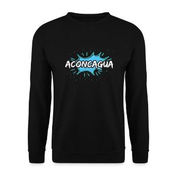 Gift idea gift Aconcagua - Unisex Sweatshirt - black - Front - Alina (178cm) & Michal (187cm)