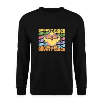 Easter Easter Bunny Easter Eve Easter Sunday Easter Egg Spring - Unisex Sweatshirt - black - Front - Alina (178cm) & Michal (187cm)
