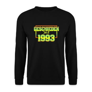 Geschieden 1993 - Unisex Pullover - Schwarz - Vorne - Alina (178cm) & Michal (187cm)