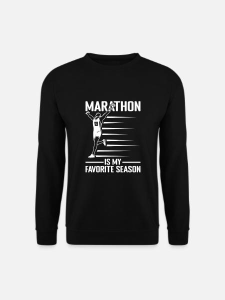 Marathon Runner Marathon My Favorite Season - Unisex Pullover - Schwarz