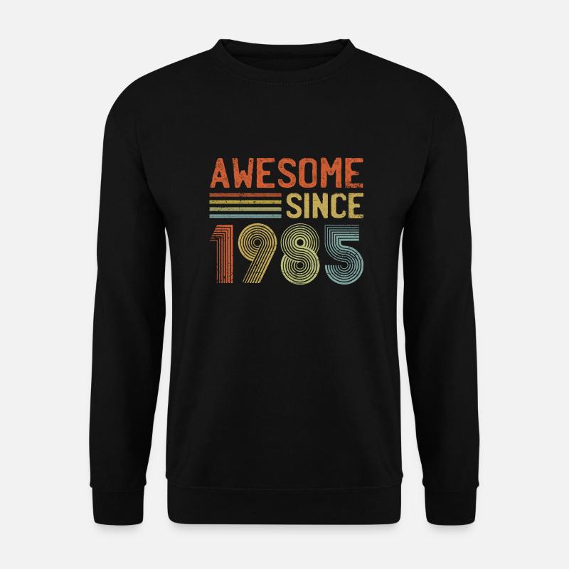 Awesome Since 1985" – Retro Vintage 40th Birthday - Unisex Sweatshirt - black
