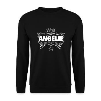 Baby Angelie - Unisex Sweatshirt - black - Front - Alina (178cm) & Michal (187cm)