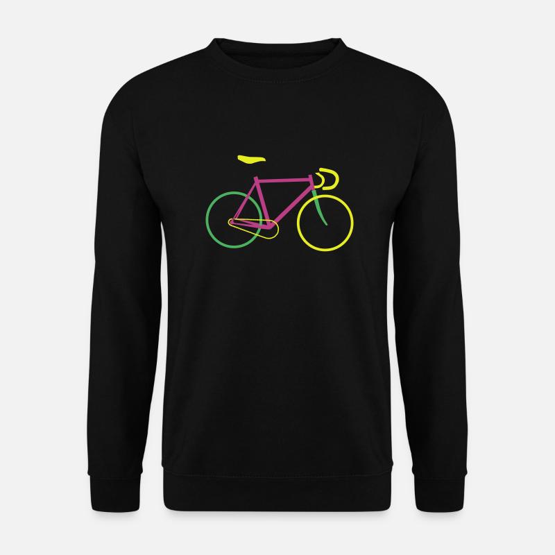 Fixie Bike colored - Unisex Pullover - Schwarz