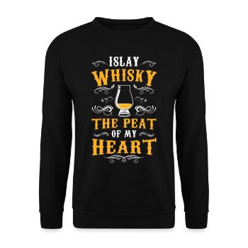 Whiskey Liebhaber Whisky Trinker Geschenk - Unisex Pullover - Schwarz - Vorne - Alina (178cm) & Michal (187cm)