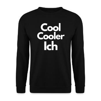 Cool Cooler ICH - Unisex Pullover - Schwarz - Vorne - Alina (178cm) & Michal (187cm)