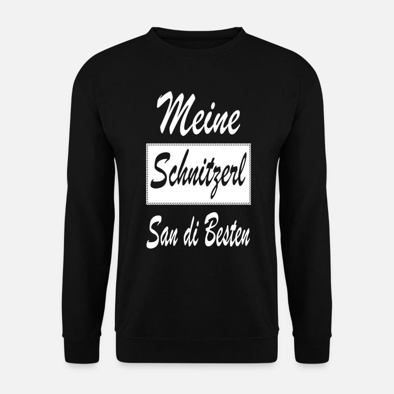 Meine Schnitzerl san di Besten Dialekt Wien - Unisex Pullover - Schwarz