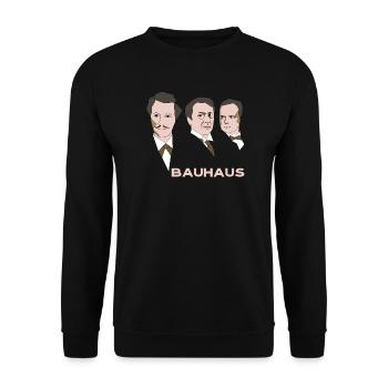 ARTISTES DU BAUHAUS - Sweat-shirt Unisexe - noir - Devant - Alina (178cm) & Michal (187cm)