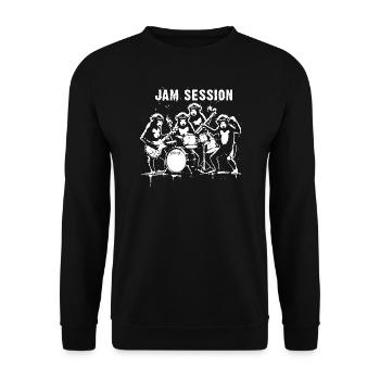 jam session design - Unisex Sweatshirt - black - Front - Alina (178cm) & Michal (187cm)