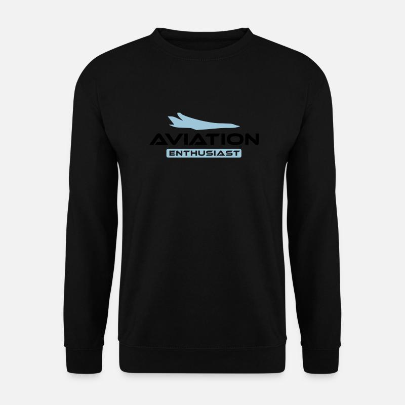 Aviation Enthusiast - Unisex Pullover - Schwarz