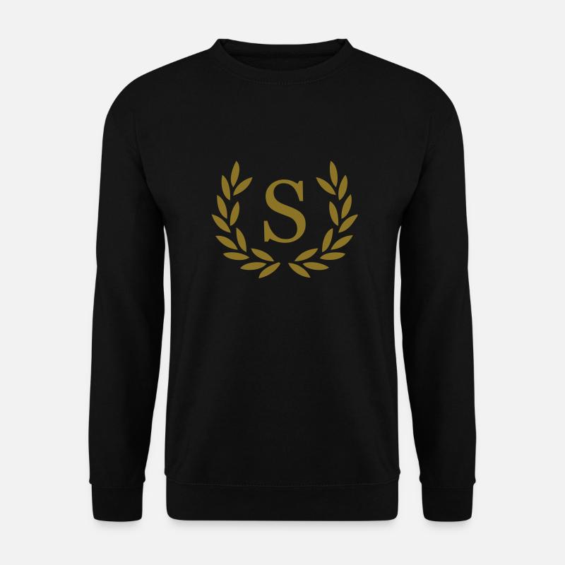 S - Buchstabe - Unisex Pullover - Schwarz