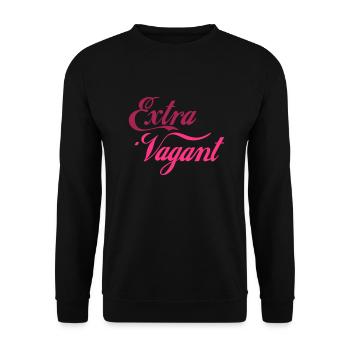 Extra Vagant - Unisex Pullover - Schwarz - Vorne - Alina (178cm) & Michal (187cm)