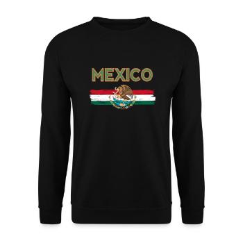 Drapeau MEXIQUE - Sweat-shirt Unisexe - noir - Devant - Alina (178cm) & Michal (187cm)