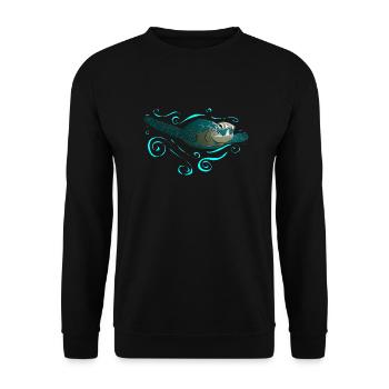 Wasserschildkröte - Sweat-shirt Unisexe - noir - Devant - Alina (178cm) & Michal (187cm)