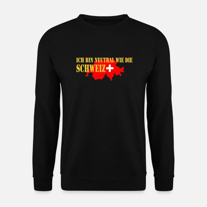 schweiz - Unisex Pullover - Schwarz