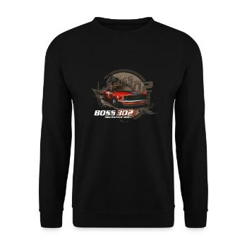 Racing 302 - Unisex Pullover - Schwarz - Vorne - Alina (178cm) & Michal (187cm)