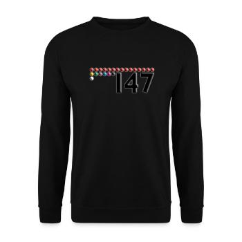 SNOOKER - balls 147 - Unisex Sweatshirt - black - Front - Alina (178cm) & Michal (187cm)