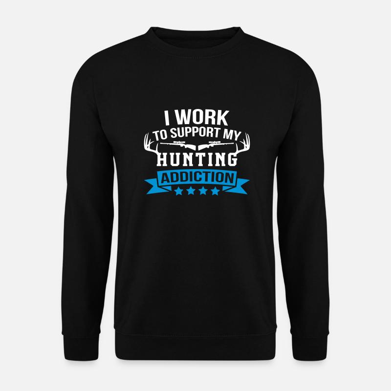 Support My Hunting - Unisex Pullover - Schwarz