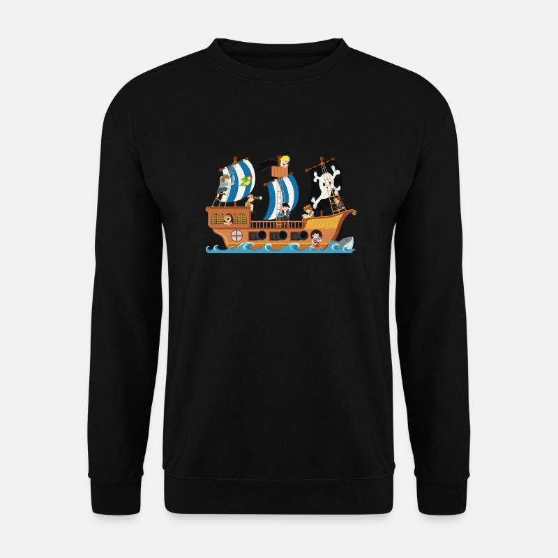 Piratenschiff - Unisex Pullover - Schwarz