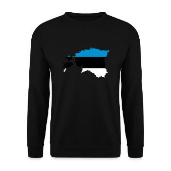 Estland - Unisex Pullover - Schwarz - Vorne - Alina (178cm) & Michal (187cm)