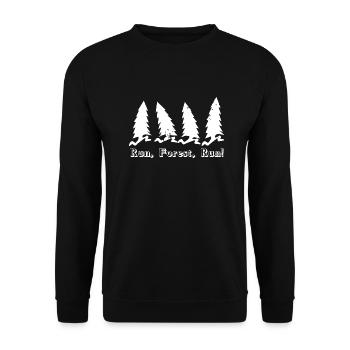 Running - Unisex Pullover - Schwarz - Vorne - Alina (178cm) & Michal (187cm)
