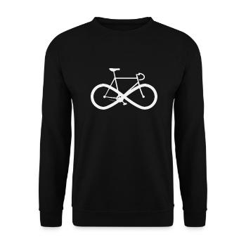 Bike - Unisex Sweatshirt - black - Front - Alina (178cm) & Michal (187cm)
