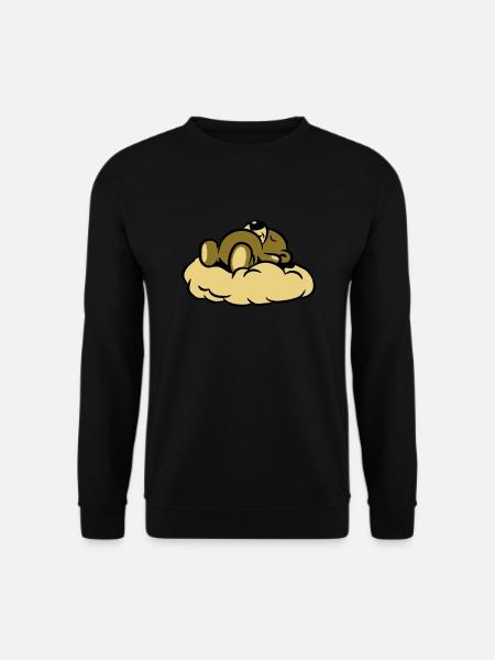 Dream Teddy bear sleeping cloud - Unisex Sweatshirt - black