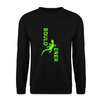 bouldering - Sweat-shirt Unisexe - noir - Devant - Alina (178cm) & Michal (187cm)