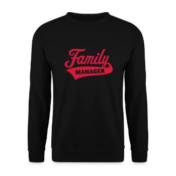 Gestionnaire de famille - Sweat-shirt Unisexe - noir - Devant - Alina (178cm) & Michal (187cm)
