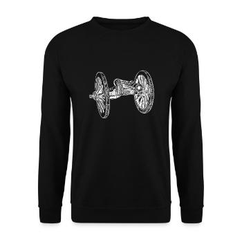 cannon - Unisex Sweatshirt - black - Front - Alina (178cm) & Michal (187cm)