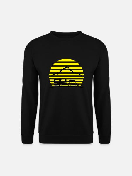 Reise - Auto und Wohnwagen - Unisex Pullover - Schwarz