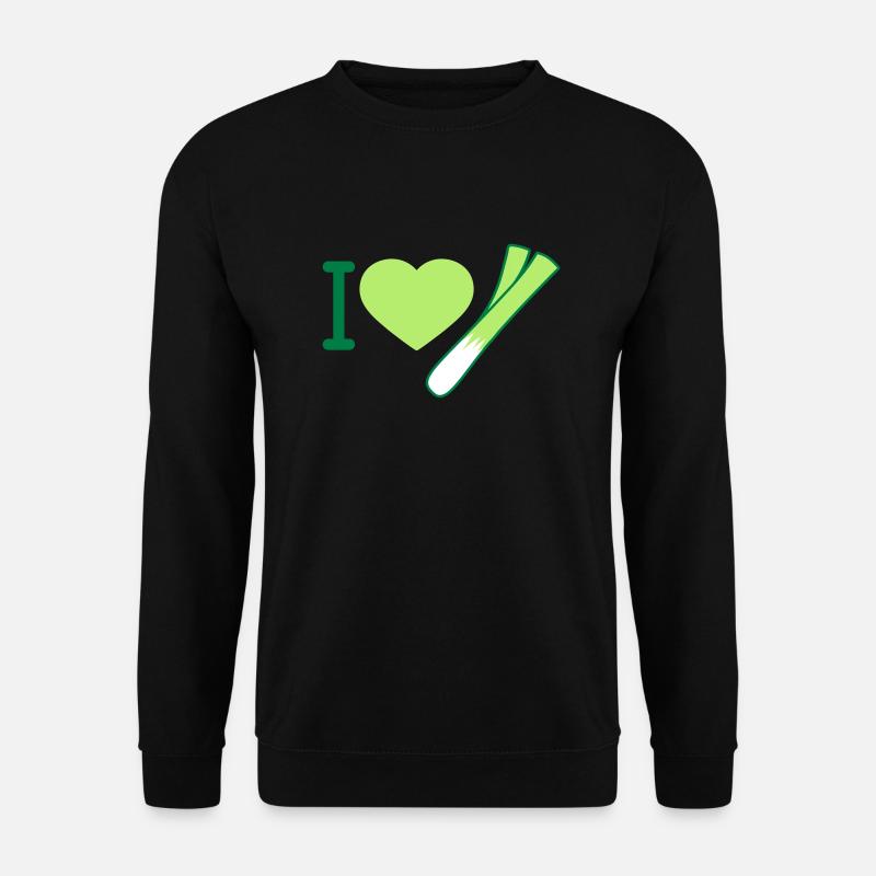 I Love Lauch - Unisex Pullover - Schwarz