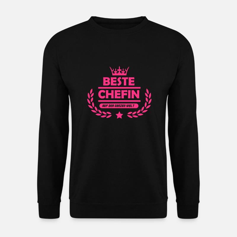 beste_chefin_der_welt_001 - Unisex Pullover - Schwarz