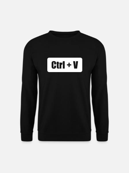 Ctrl C Ctrl V Vater Sohn Eltern Kind Partnerlook - Unisex Pullover - Schwarz
