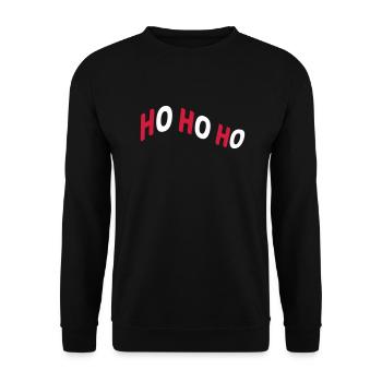 Rot weiss Ho - Unisex Pullover - Schwarz - Vorne - Alina (178cm) & Michal (187cm)