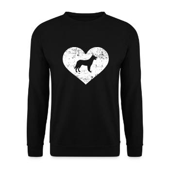 Berger - Sweat-shirt Unisexe - noir - Devant - Alina (178cm) & Michal (187cm)