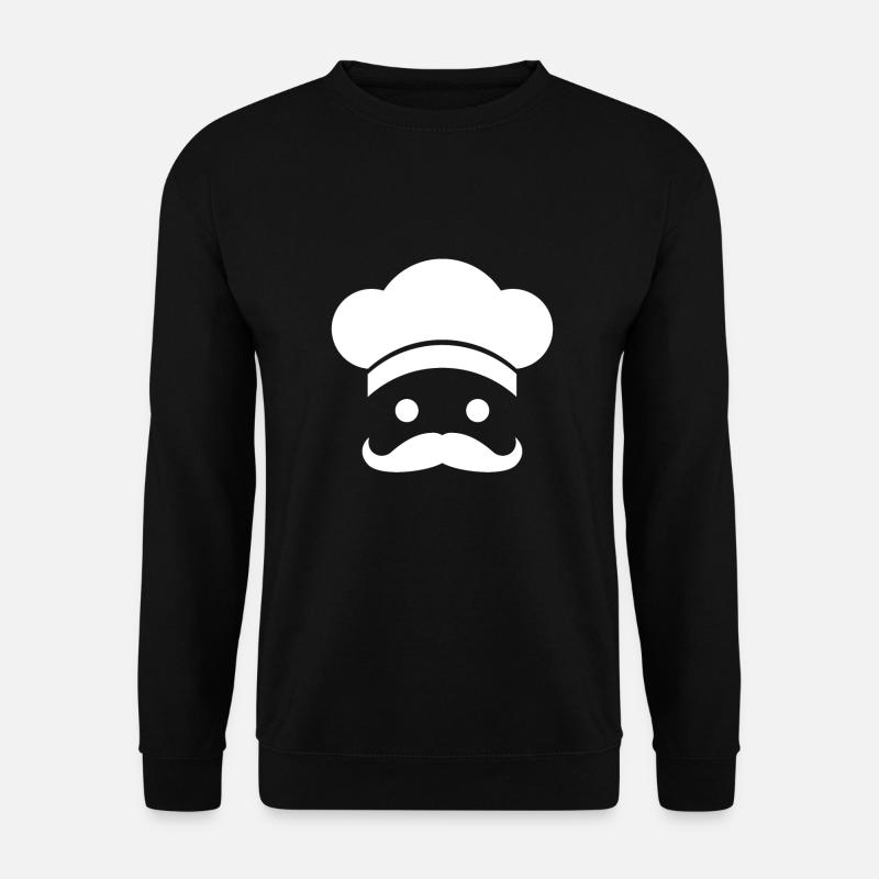 Star Chefs only Cook with Humor Food Cool Gift - Unisex Pullover - Schwarz