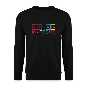 Science T shirts - Unisex Sweatshirt - black - Front - Alina (178cm) & Michal (187cm)