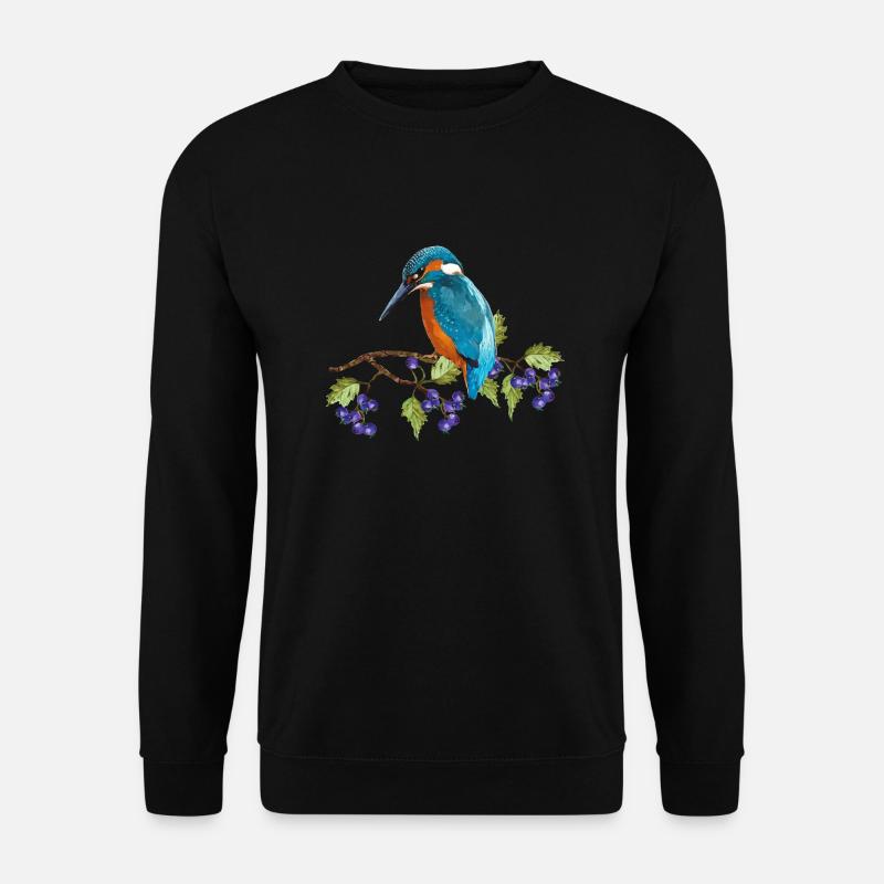 Bunter Vogel - Unisex Pullover - Schwarz