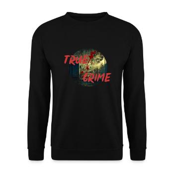 True Crime - Unisex Sweatshirt - black - Front - Alina (178cm) & Michal (187cm)