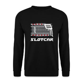 Slot car Regler - Unisex Pullover - Schwarz - Vorne - Alina (178cm) & Michal (187cm)