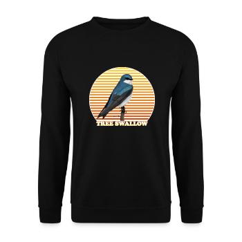 Swallow bird bird nature animal ornithologist - Unisex Sweatshirt - black - Front - Alina (178cm) & Michal (187cm)