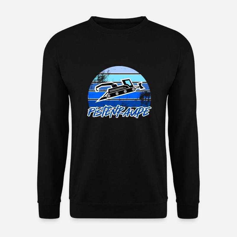 Pistenraupe Geschenk Winter Schnee Vintage - Unisex Pullover - Schwarz
