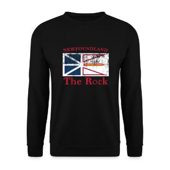 Newfoundland Flag - Unisex Pullover - Schwarz - Vorne - Alina (178cm) & Michal (187cm)