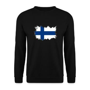 Pays Suomi UE pays pays - Sweat-shirt Unisexe - noir - Devant - Alina (178cm) & Michal (187cm)